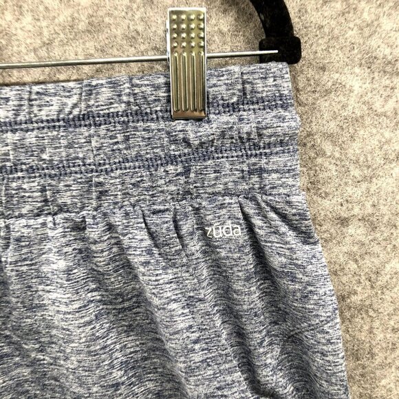 Zuda Active Shorts Mens Medium M Blue Heather 7.5'' Inseam Running Gym Lounge - Picture 3 of 9
